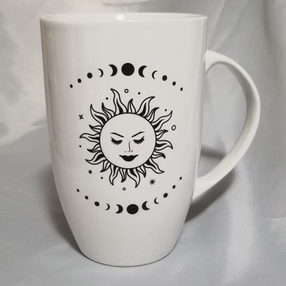 Sun Goddess Moon Phase White Jumbo Coffee Mug - Picture 1 of 6